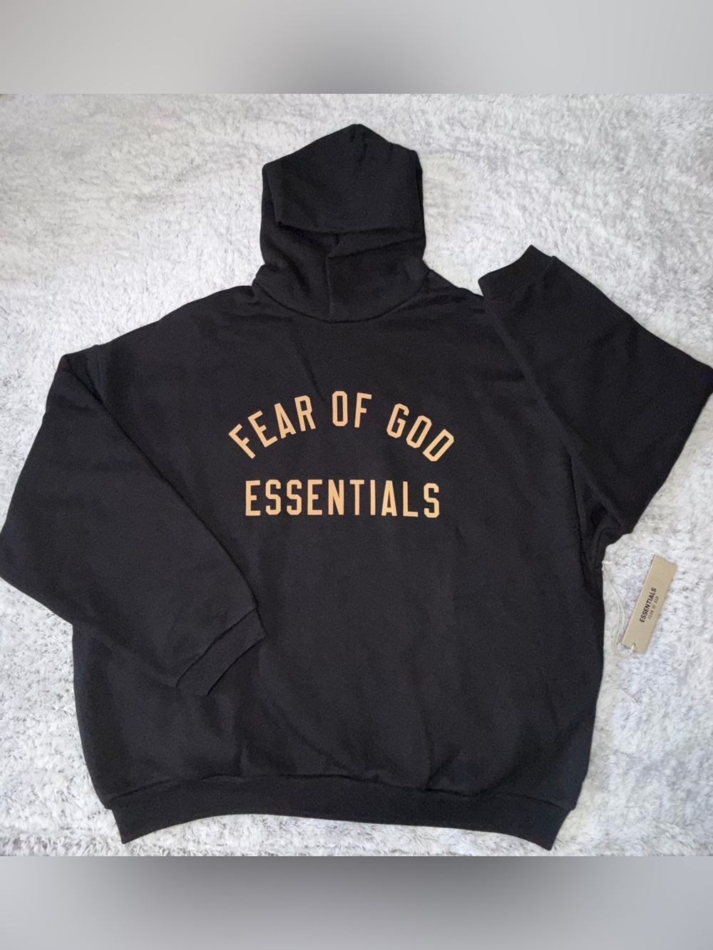 Fear of God Essentials Black Fleece Hoodie